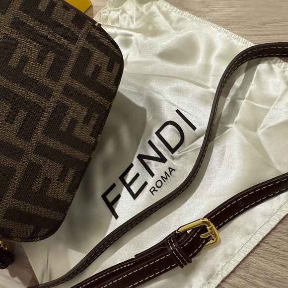 Authentic Fendi Black and Brown Mini Bag with two straps - Picture 9 of 16